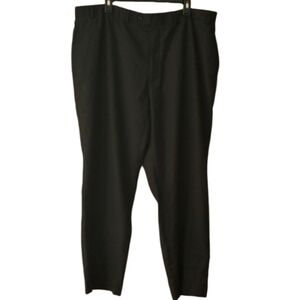 Ralph Lauren Mens‎ Black Flat Front Dress Pants Size 42x30L